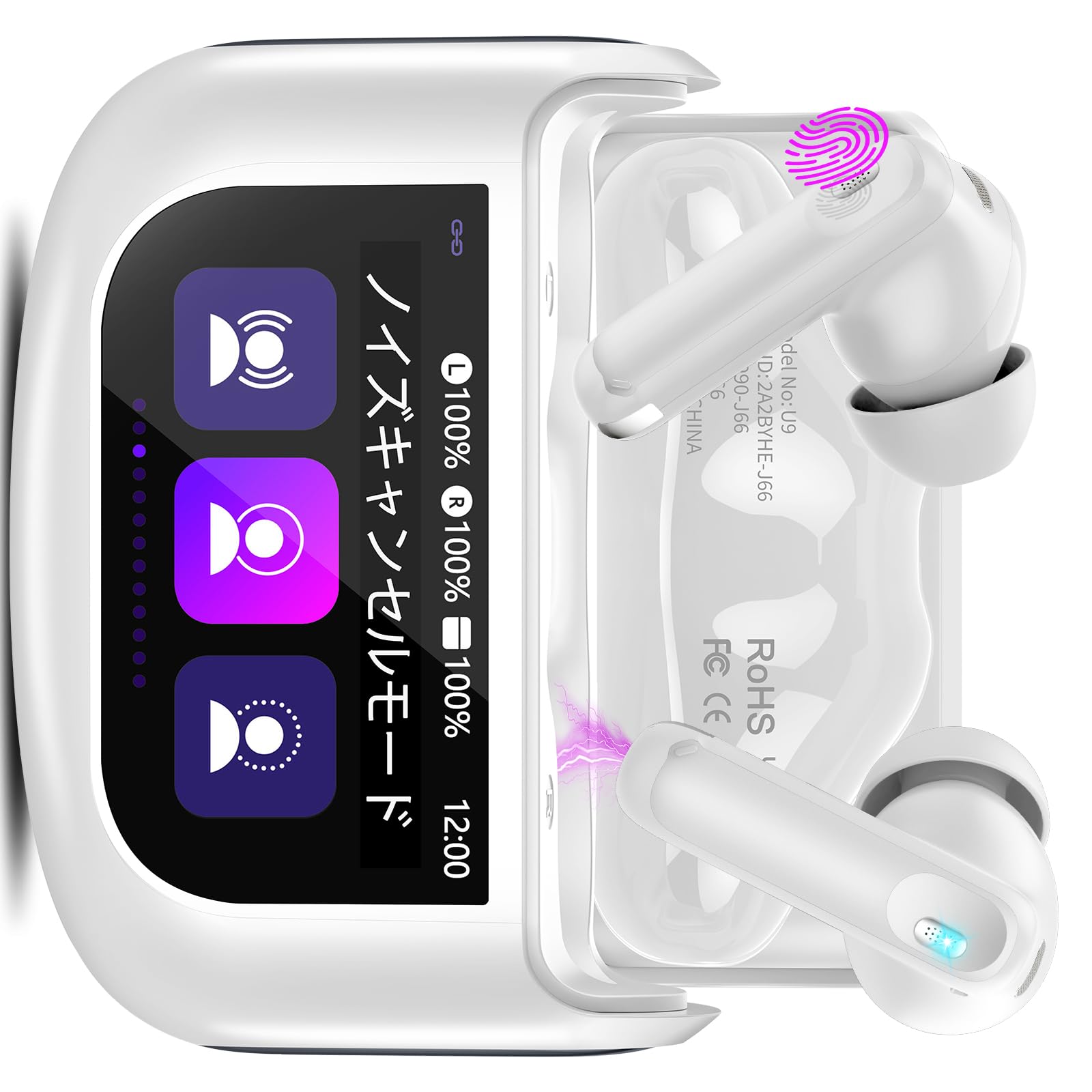 イヤホン bluetooth ワイヤレスイヤホン【業界初多機能タッチスクリーン・ 楽天市場】イヤホン Bluetooth ワイヤレスイヤホン【業界初多